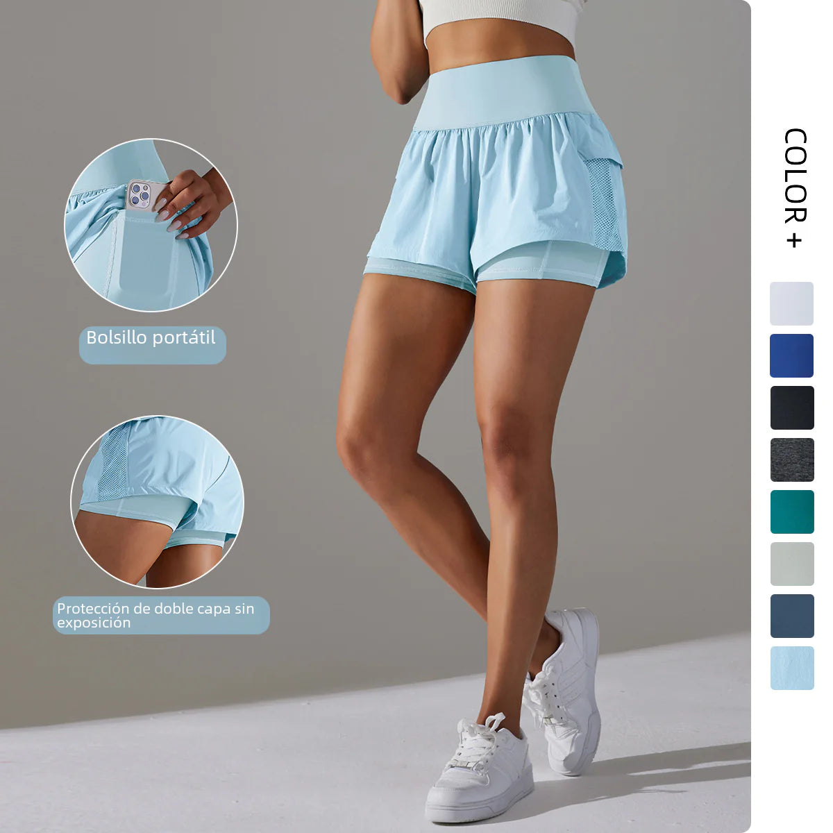 BreezeFlex Double-Layer Shorts