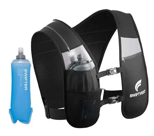 SwiftVest Reflective Running Vest with Soft Flask