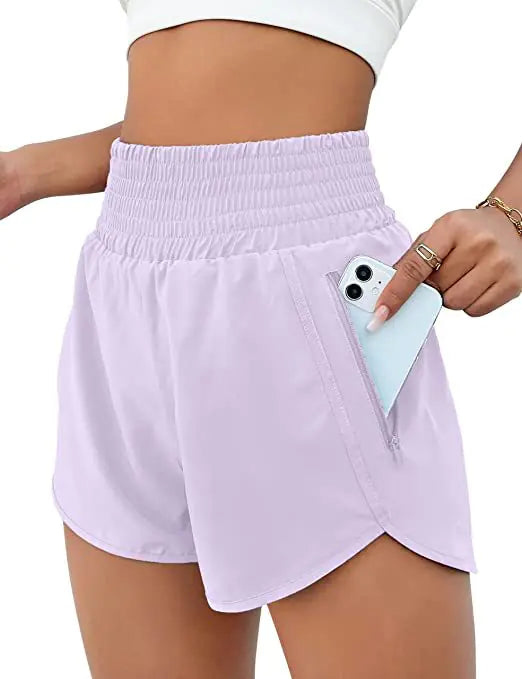 2023 Women's High-Waist Running Yoga Shorts
