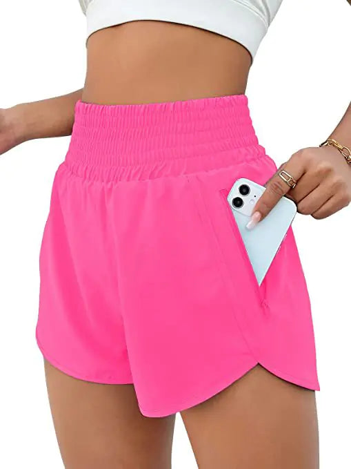 2023 Women's High-Waist Running Yoga Shorts
