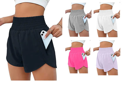 2023 Women's High-Waist Running Yoga Shorts