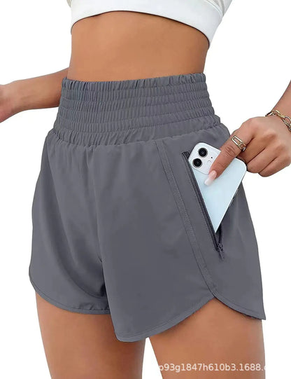 2023 Women's High-Waist Running Yoga Shorts