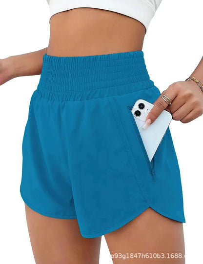 2023 Women's High-Waist Running Yoga Shorts