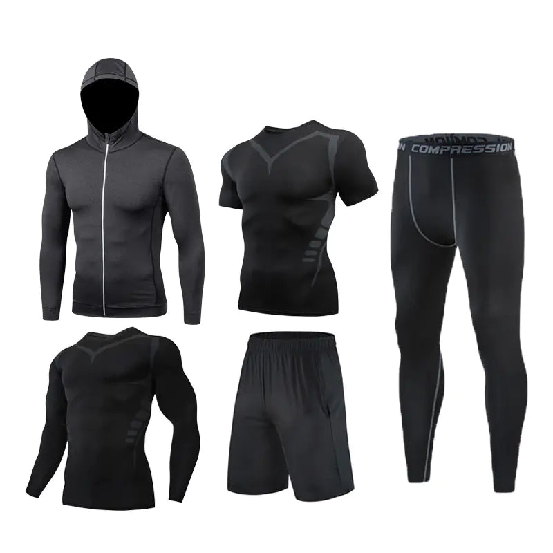 Men's Long-Sleeved Gym Suit