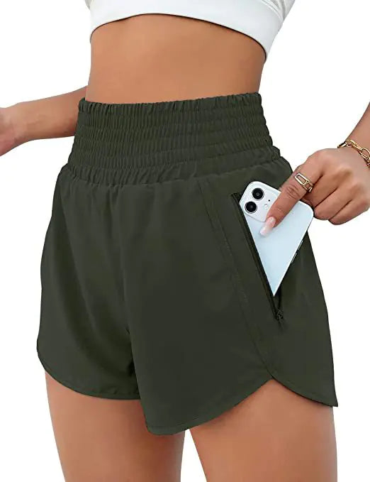 2023 Women's High-Waist Running Yoga Shorts