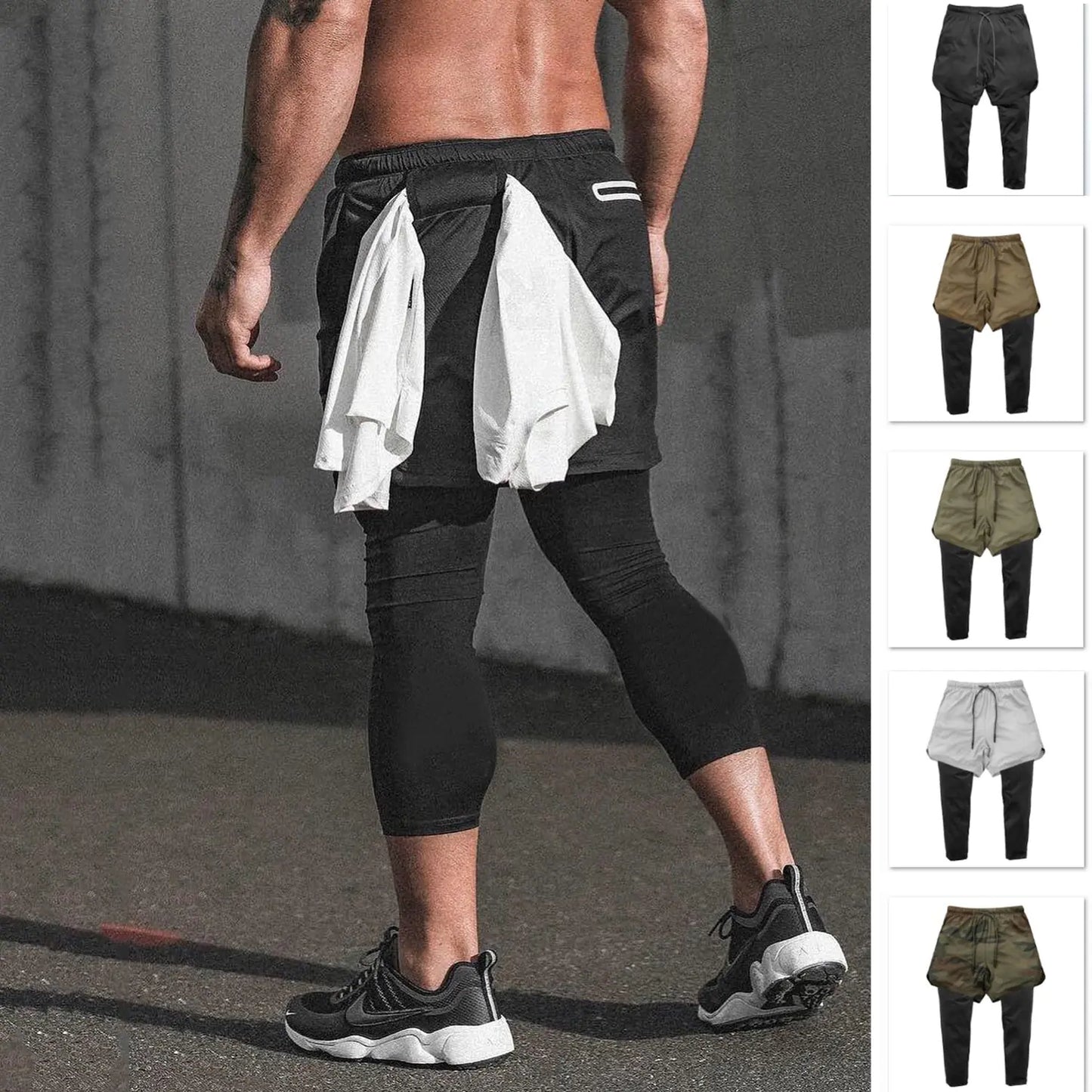 Men’s 2-in-1 Quick-Dry Training Shorts
